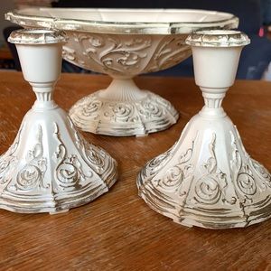 SYRORO INC. Vintage Bowl With Tapper Set